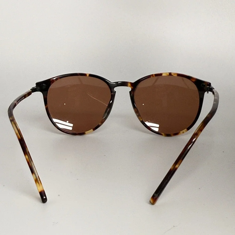 Guess‎ Margo GU830 DA 51-17-138 Tortoise Shell Round Sunglasses Brown Lens Mens